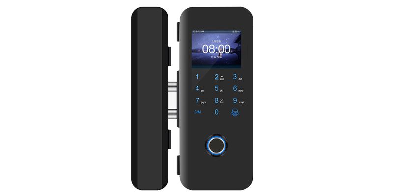 办公室门禁系统安装案例，展示安装好的刷卡门禁设备